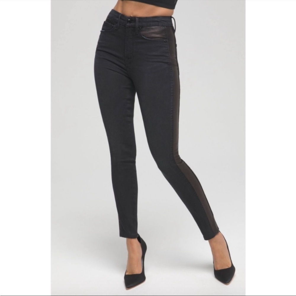 Good American- Good Waist Better Than Leather Mixing Jeans - 4/27